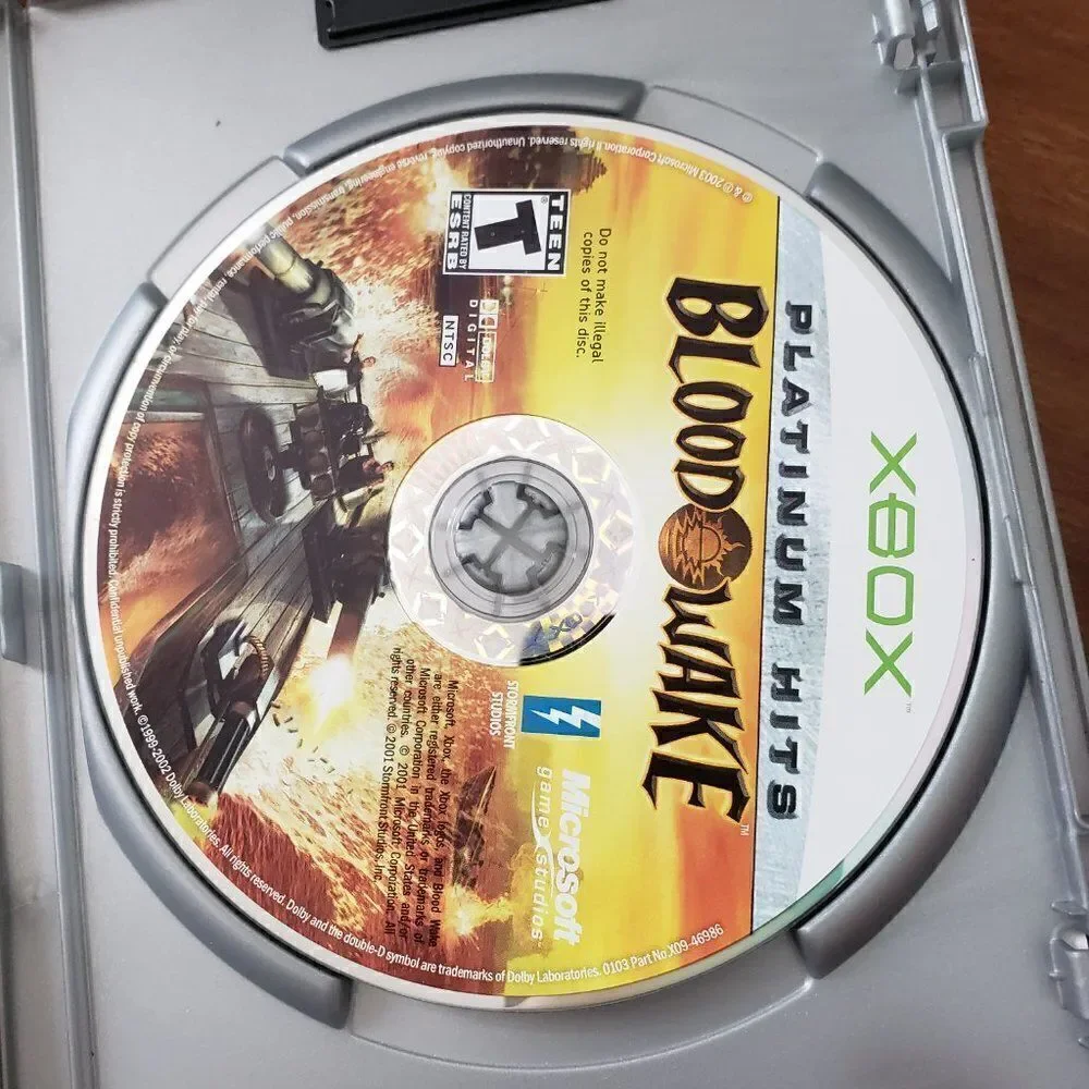 Blood Wake ORIGINAL Microsoft Xbox video game tested works Complete